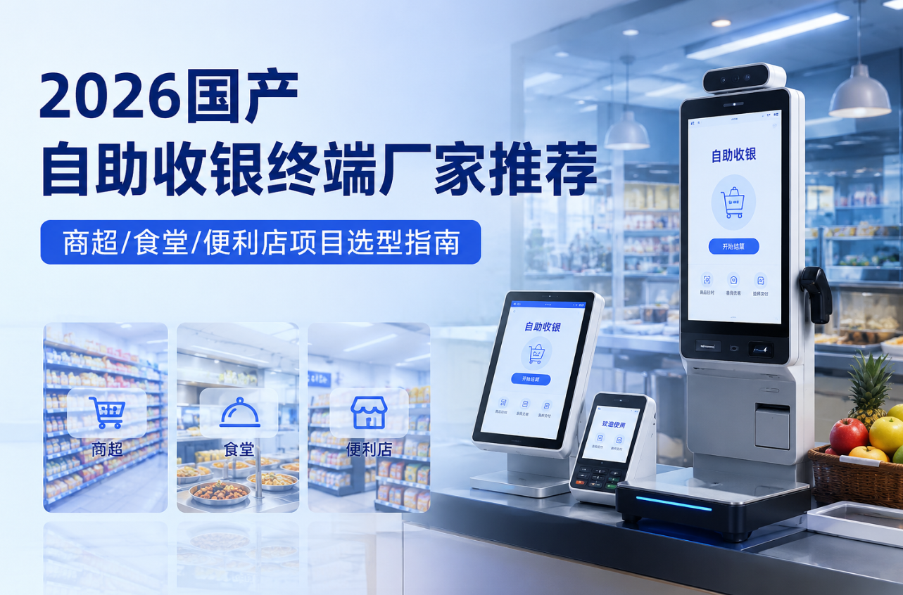 2026国产自助收银终端厂家推荐|商超/食堂/便利店项目选型指南